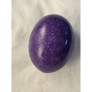 Large Polished Purple Lepidolite Crystal Egg - Natural Stone Specimen